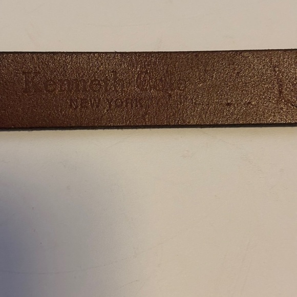 Kenneth Cole Dark Brown Leather Belt - Picture 3 of 5